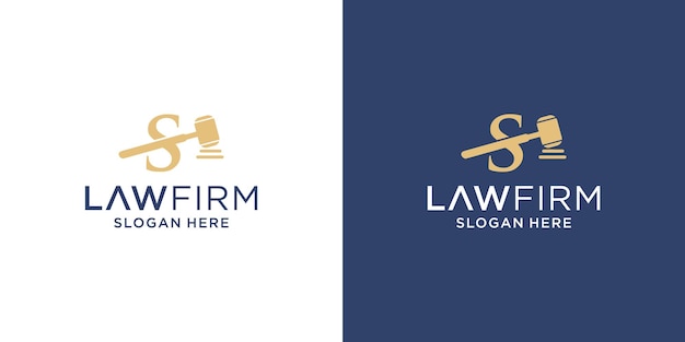 Diseño de logotipo de bufete de abogados letra s