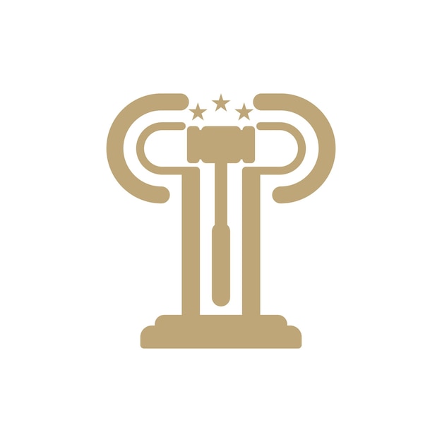 diseño del logotipo del bufete de abogados con un vector de concepto premium moderno