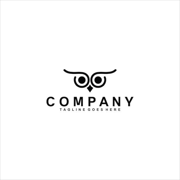 Diseño del logotipo del búho en vector