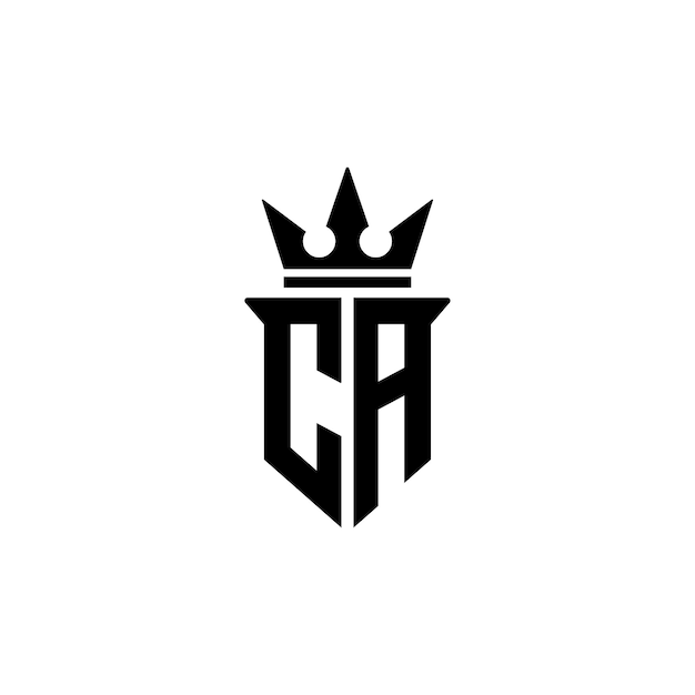 El diseño del logotipo CA monograma letra texto nombre símbolo monocromo logotipo carácter alfabeto logotipo simple
