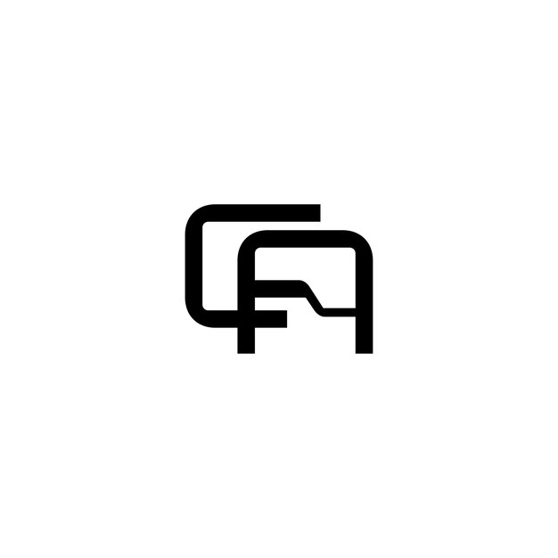 El diseño del logotipo CA monograma letra texto nombre símbolo monocromo logotipo carácter alfabeto logotipo simple