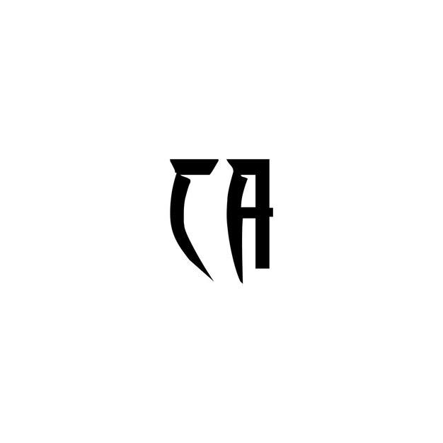 El diseño del logotipo CA monograma letra texto nombre símbolo monocromo logotipo carácter alfabeto logotipo simple