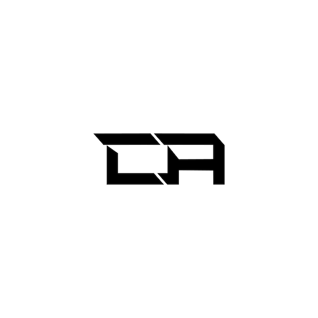 El diseño del logotipo CA monograma letra texto nombre símbolo monocromo logotipo carácter alfabeto logotipo simple