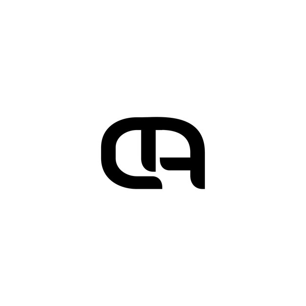 El diseño del logotipo CA monograma letra texto nombre símbolo monocromo logotipo carácter alfabeto logotipo simple