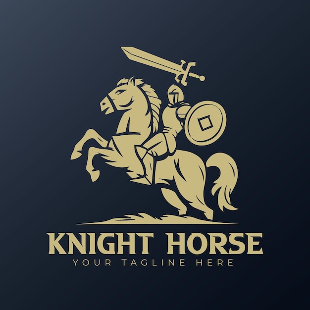 Diseño del logotipo del Caballero Oscuro