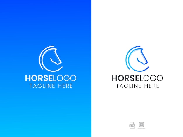 Diseño de logotipo de caballo