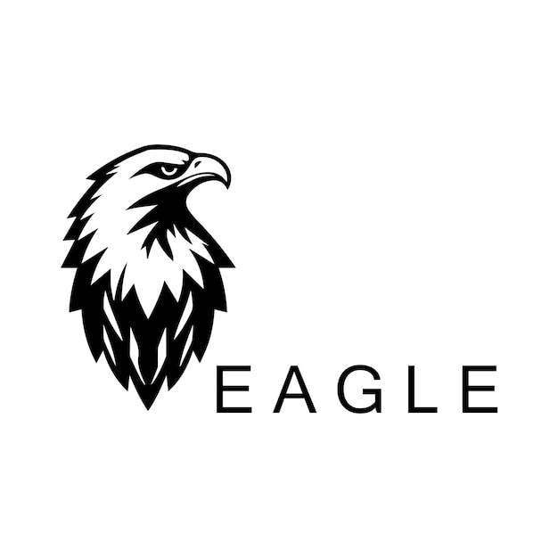 Diseño del logotipo de la cabeza del águila Icono Grapich