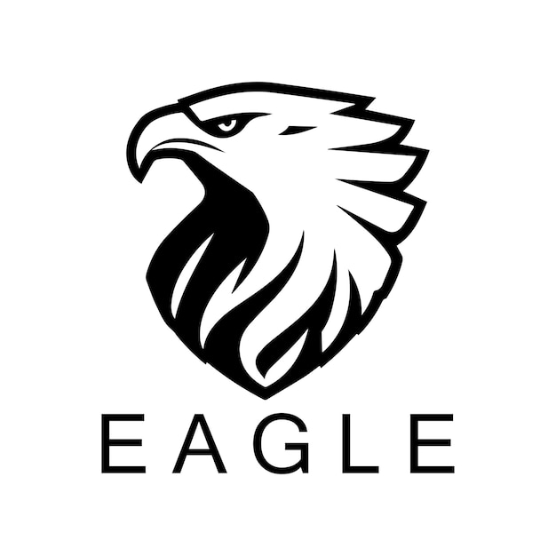 Diseño del logotipo de la cabeza del águila Icono Grapich