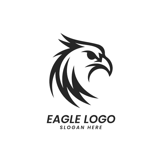 Diseño de logotipo de cabeza de águila
