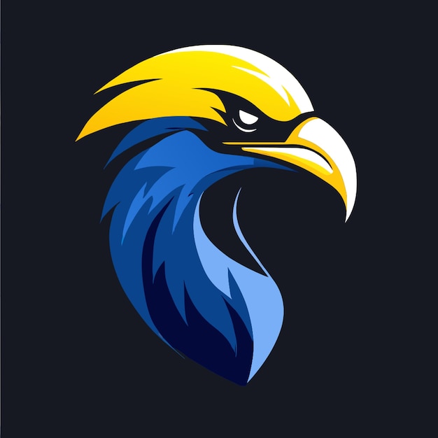 diseño del logotipo de la cabeza de ave un pájaro de águila pato gallina loro pavo real paloma cigüeña cisne paloma
