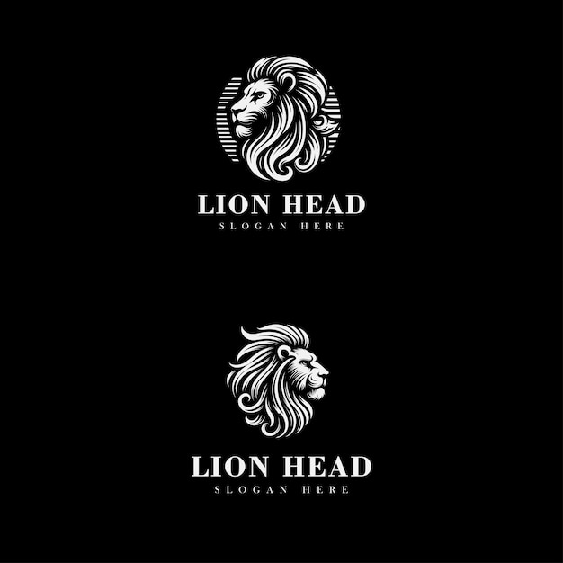 diseño de logotipo de cabeza de león adecuado para marcas deportivas