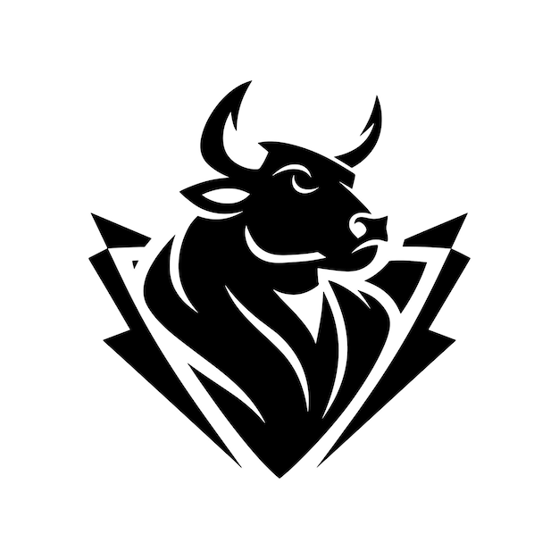 Diseño del logotipo de la cabeza del toro Toro único y profesional