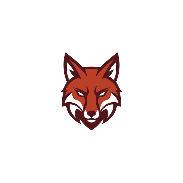 diseño de logotipo de cabeza de zorro