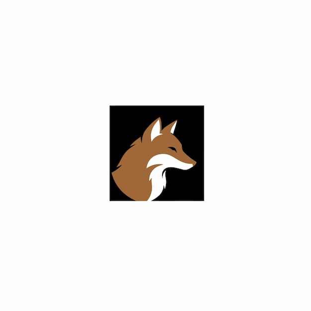 diseño de logotipo de cabeza de zorro