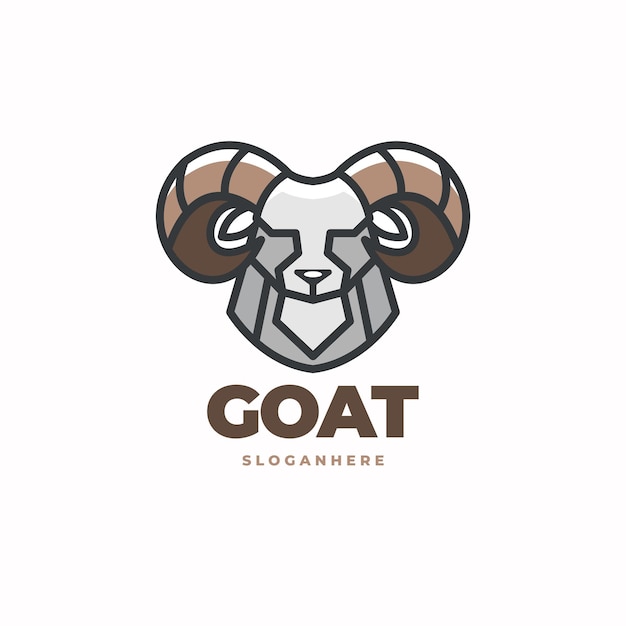 Diseño de logotipo de cabra