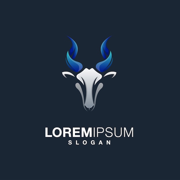 Diseño de logotipo de cabra