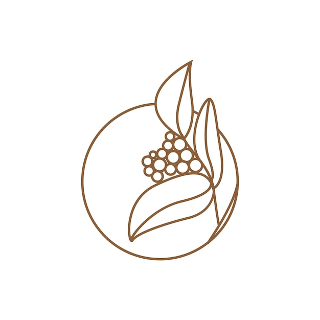Diseño Logotipo Café Cafeto Bebida Plantilla Vector Símbolo Ilustración