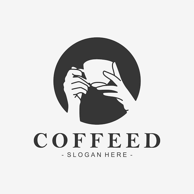 Diseño de logotipo de café simple