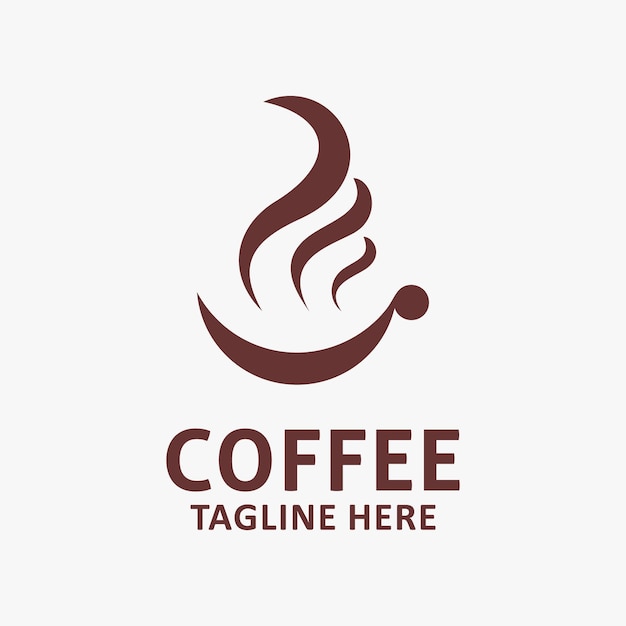 Diseño de logotipo de café simple