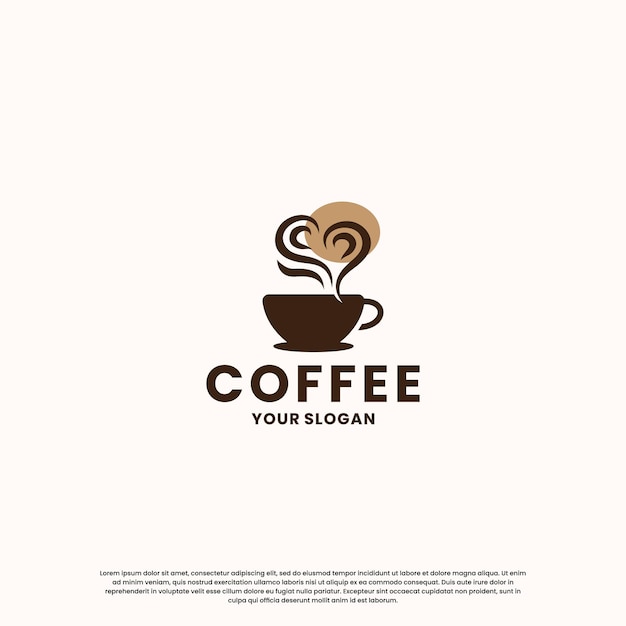 Diseño de logotipo de café vintage logotipo de cafetería retro