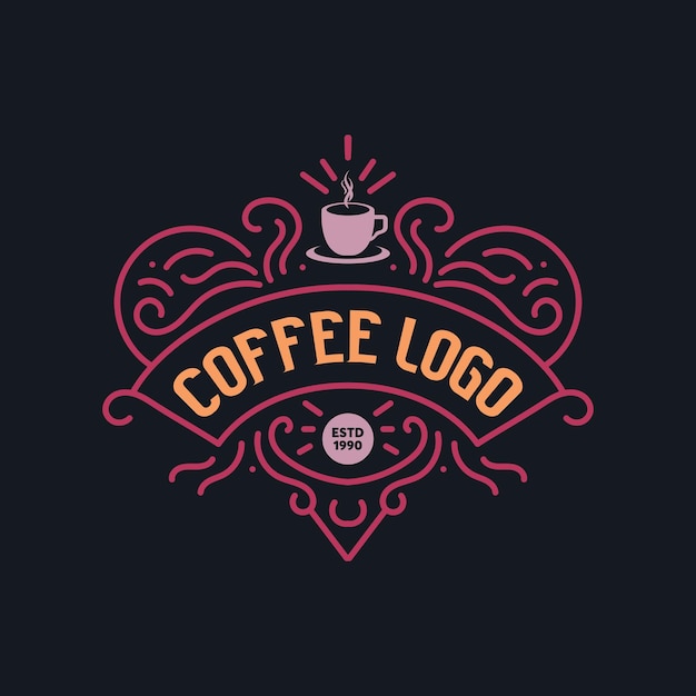 diseño del logotipo del café