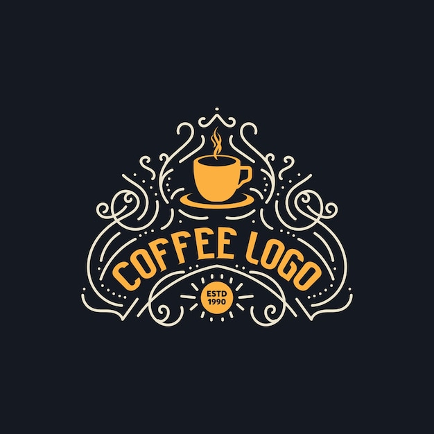 diseño del logotipo del café