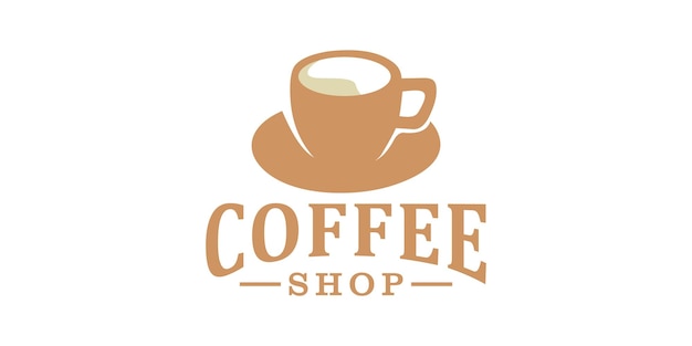 Diseño de logotipo de cafetería día internacional del café.