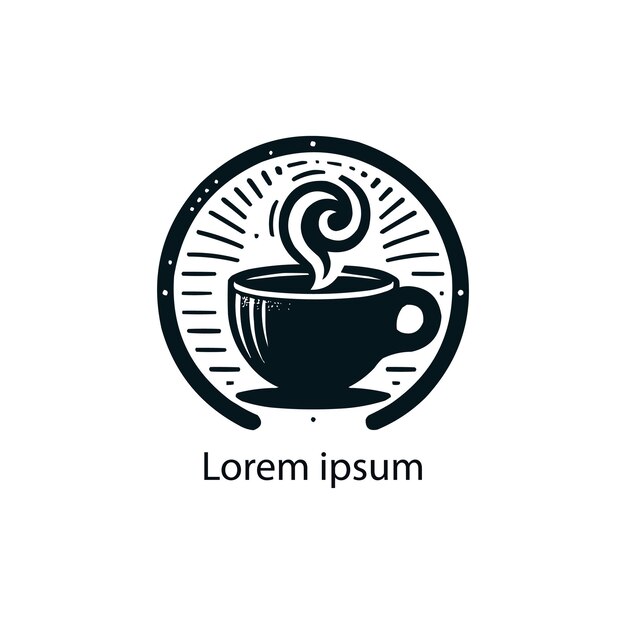 diseño del logotipo de la cafetería