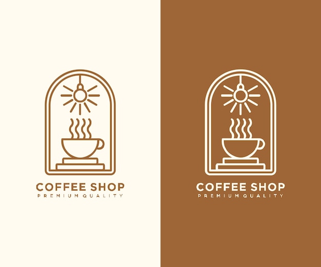 diseño del logotipo de la cafetería
