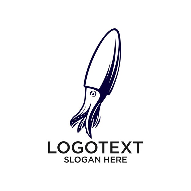 un diseño de logotipo con un calamar