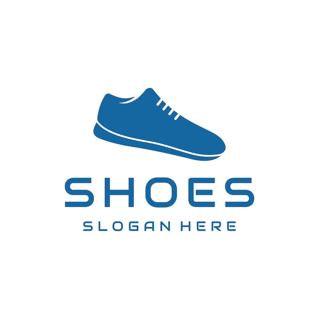 Vector diseño de logotipo de calzado para hombre para correr o deportes logotipo para zapatería, moda y negocios