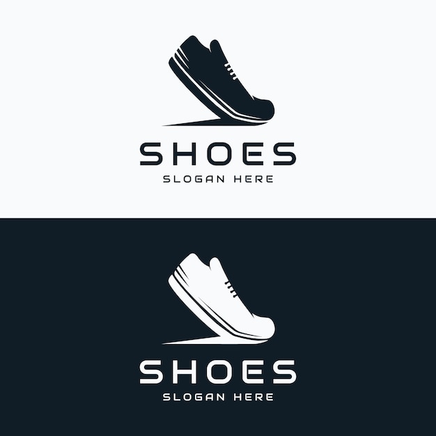 Diseño de logotipo de calzado para hombre para correr o deportes logotipo para zapatería, moda y negocios