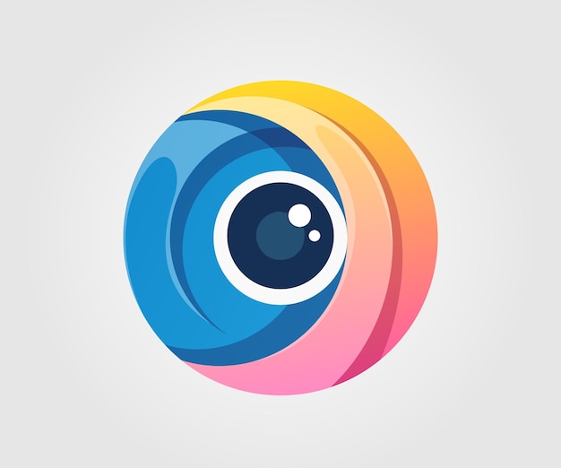 diseño de logotipo de cámara arte vectorial