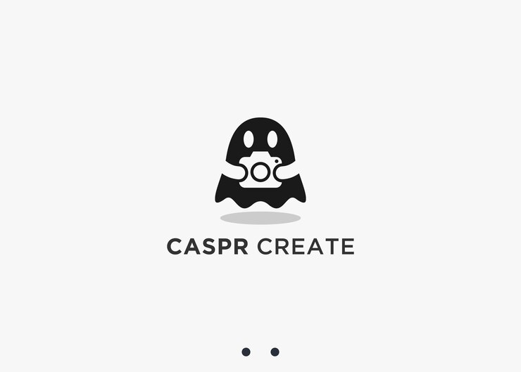 Vector diseño del logotipo de la cámara fantasma ilustración de silueta vectorial