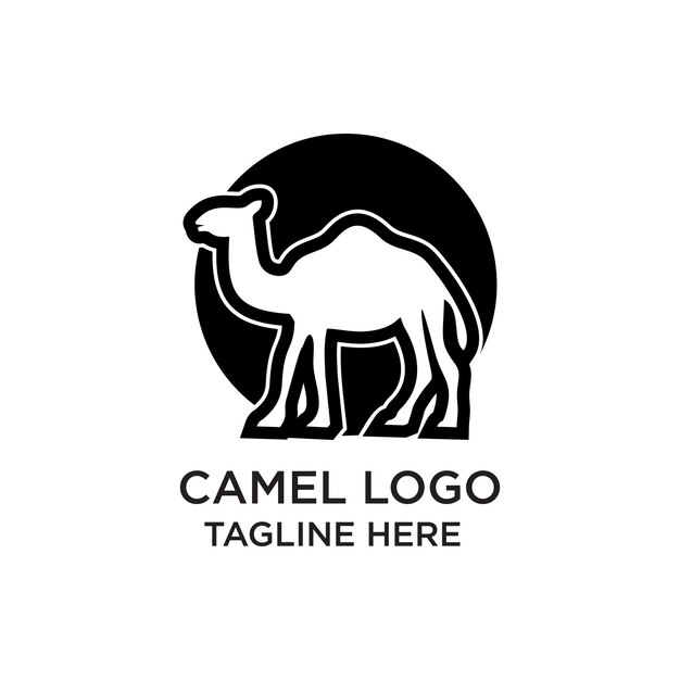 El diseño del logotipo de Camel es simple xoncept Premium Vector