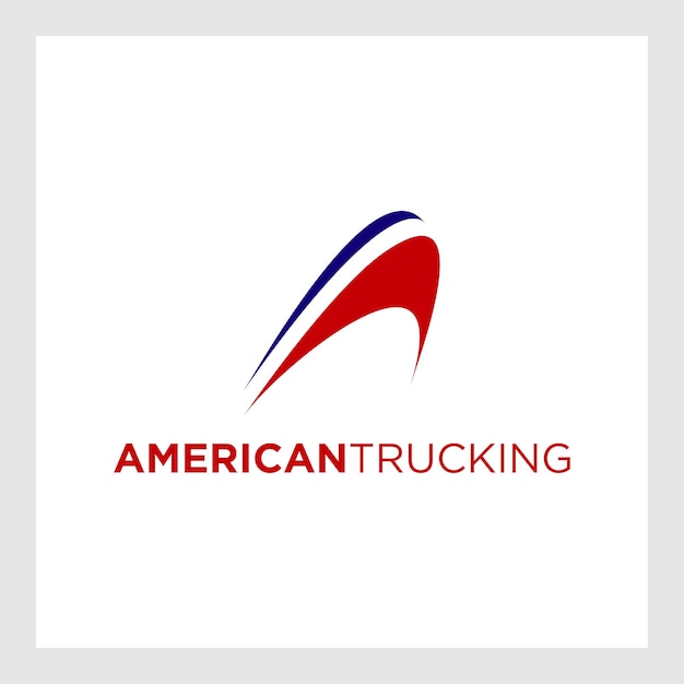 Diseño de logotipo de camión. Vector de diseño de logotipo de transporte y logística