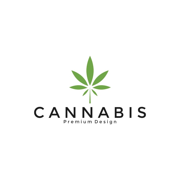 Diseño de logotipo de cannabis elegante e inspirador.