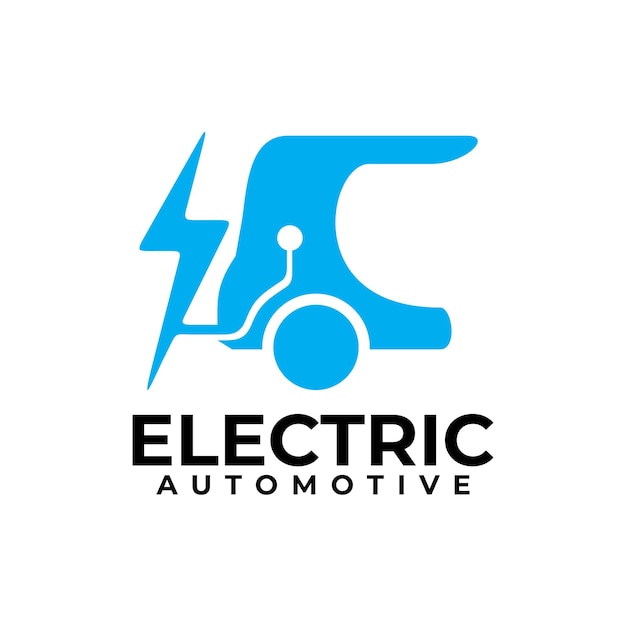 Diseño del logotipo del cargador de automóviles eléctricos