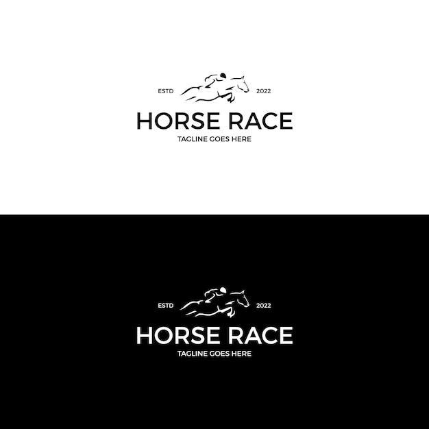 Diseño de logotipo de carreras de caballos