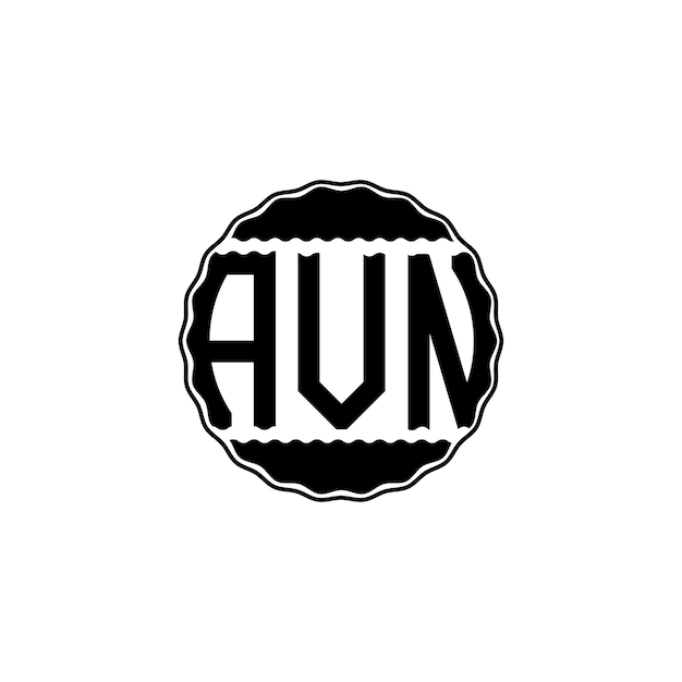 Vector diseño de logotipo de carta 'avn'