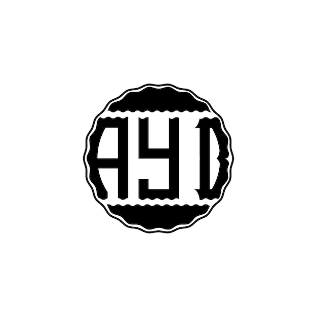 Diseño de logotipo de carta 'AYB'