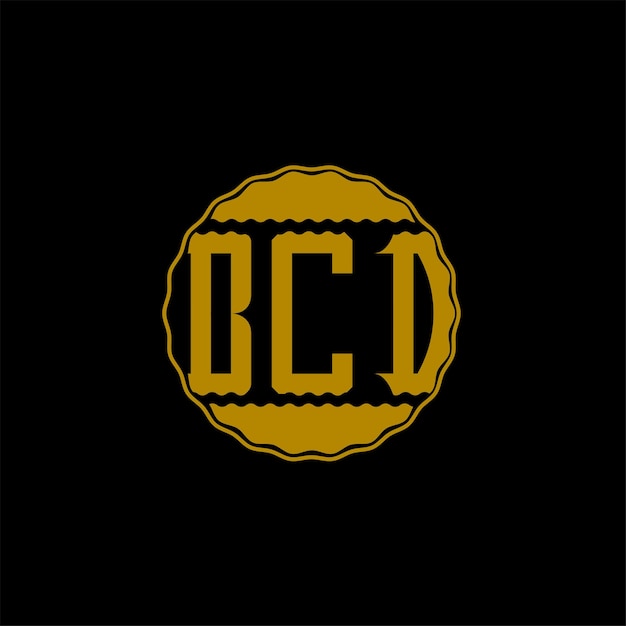 Diseño de logotipo de carta 'BCD'