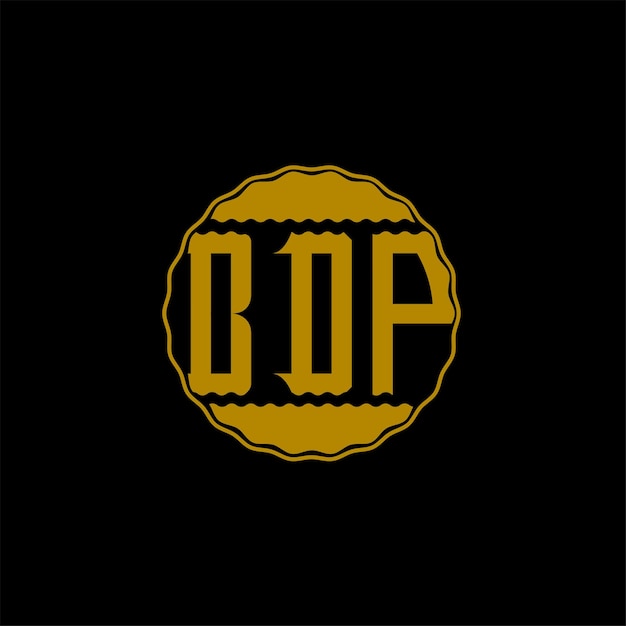 Diseño de logotipo de carta 'BDP'