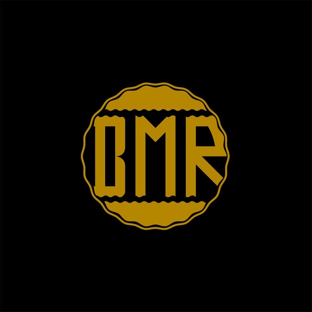 Diseño de logotipo de carta 'BMR'