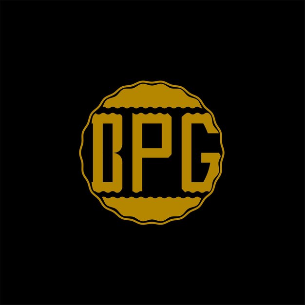 Diseño de logotipo de carta 'BPG'
