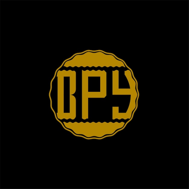 Diseño de logotipo de carta 'BPY'