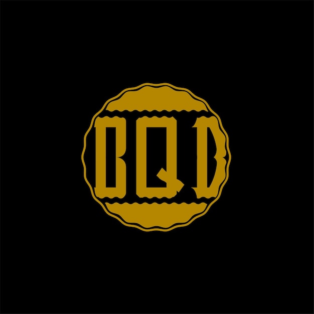 Diseño de logotipo de carta 'BQB'