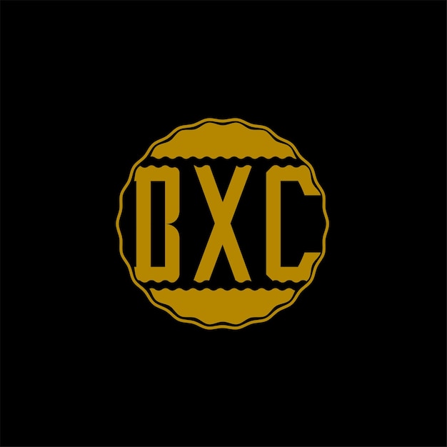 Diseño de logotipo de carta 'BXC'