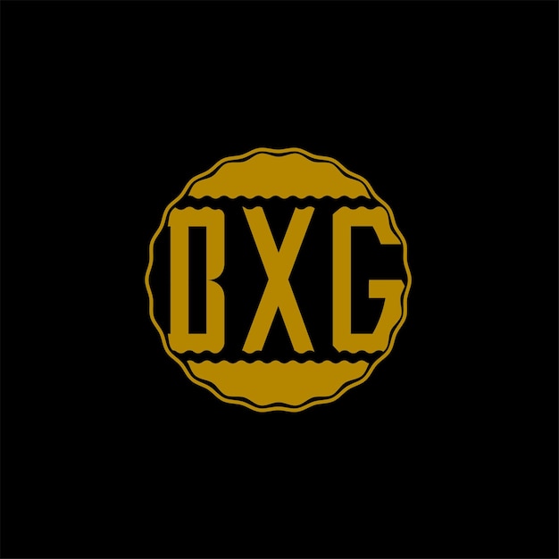 Diseño de logotipo de carta 'BXG'