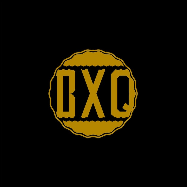 Diseño de logotipo de carta 'BXQ'